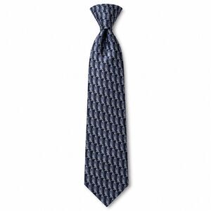Gianfranco Ruffini USA Geometric Navy Blue 100% Silk Tie Vintage MSRP $75
